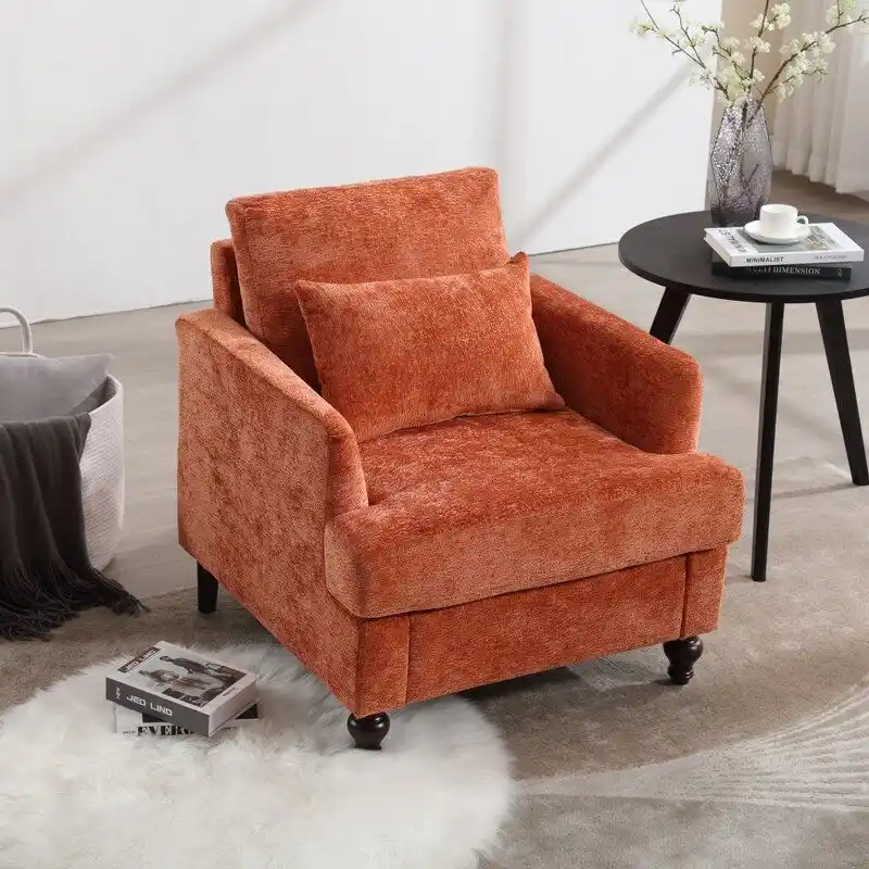 Modern Accent Chair Lounge Chair,Wood Frame Armchair