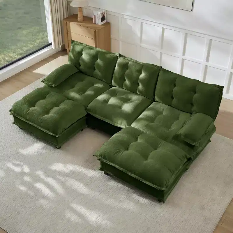 GDFStudio Havenridge Modular 107  U Chenille Sectional Sofa