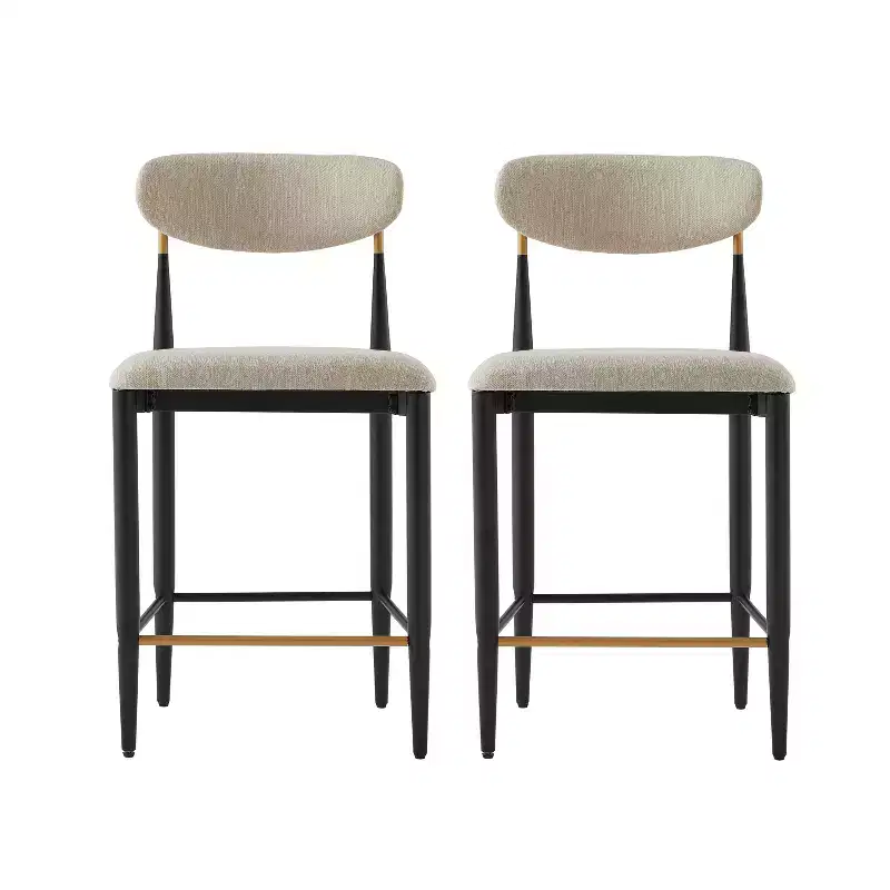 Christopher Knight Home Eloin Modern Upholstered Armless Counter Stools (Set of 2)