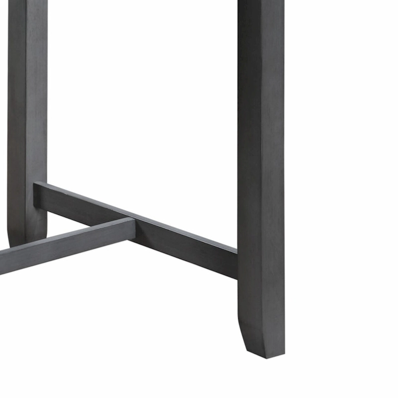 Graham 36 3-Piece Finish Small Space Counter Height Dining Table with Shelves and 2 Chairs