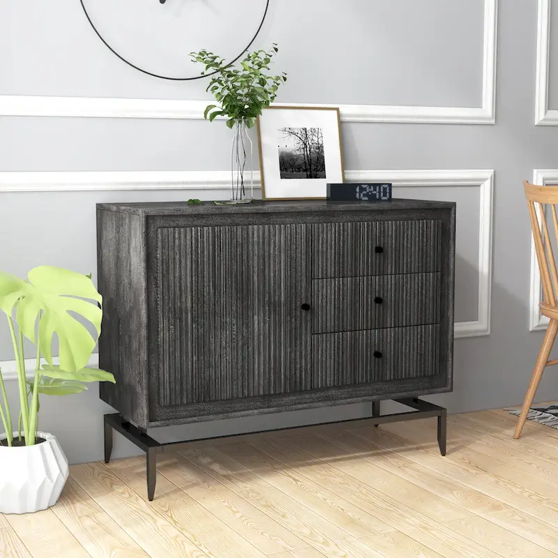 3-Drawer Wood Accent Cabinet - 39.5 x 16 x 31