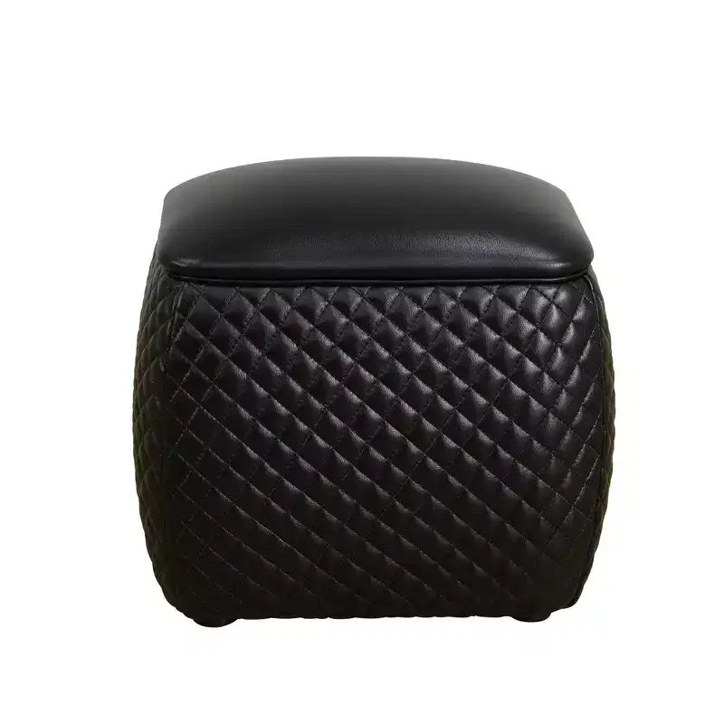 AndMakers Faux Leather Rectangular Ottoman