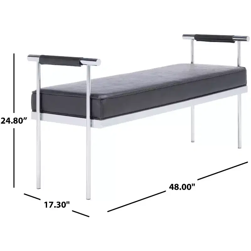 Pim Long Rectngle Bench With Arms - BCH6206 - Safavieh