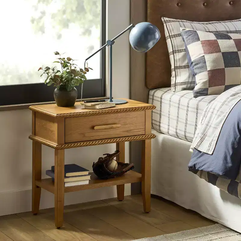 Azorella Nightstand Oak Brown - Threshold™ designed with Studio McGee