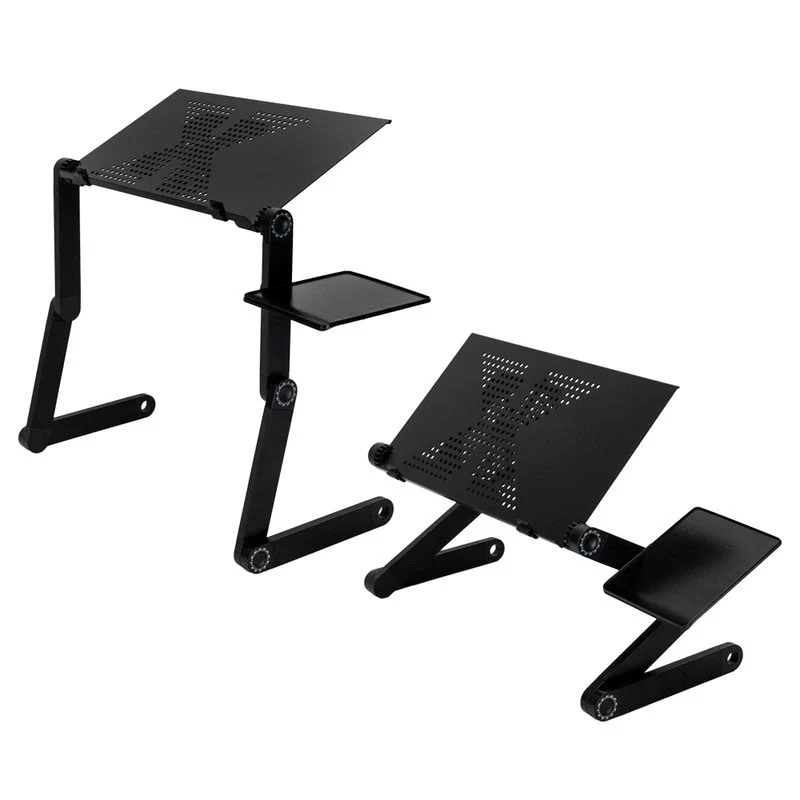 Folding Laptop Desk with Cooling Fan and Mouse Pad