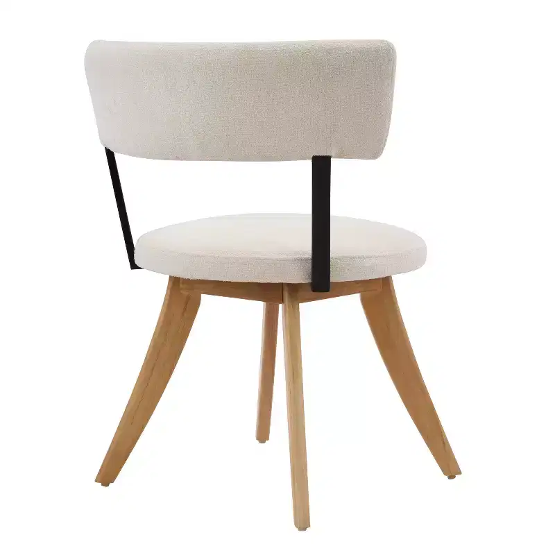 Christopher Knight Home Youngho Modern Rubber Wood Upholstered Dining Chairs with Curved Back (Set of 2)