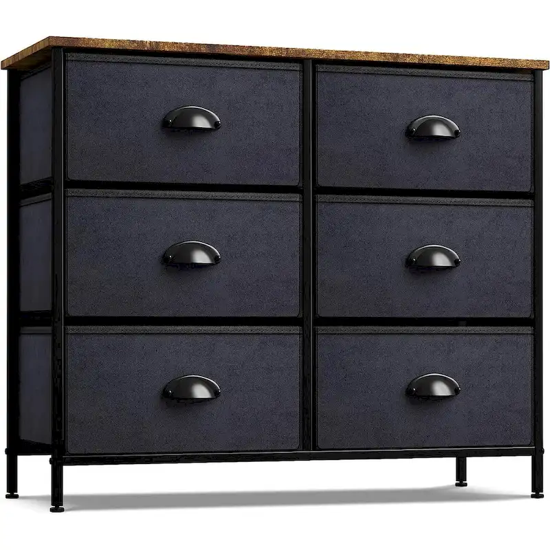 7-Drawer Fabric Storage Dresser with Steel Frame