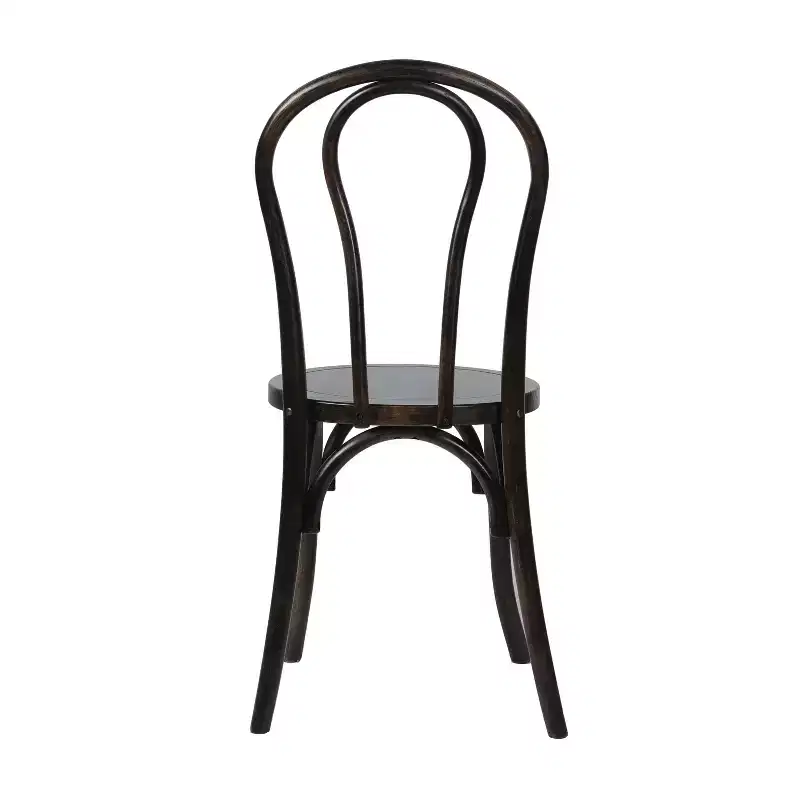 Emma and Oliver Set of 2 Solid Wood Thonet Style Stack Dining Chairs