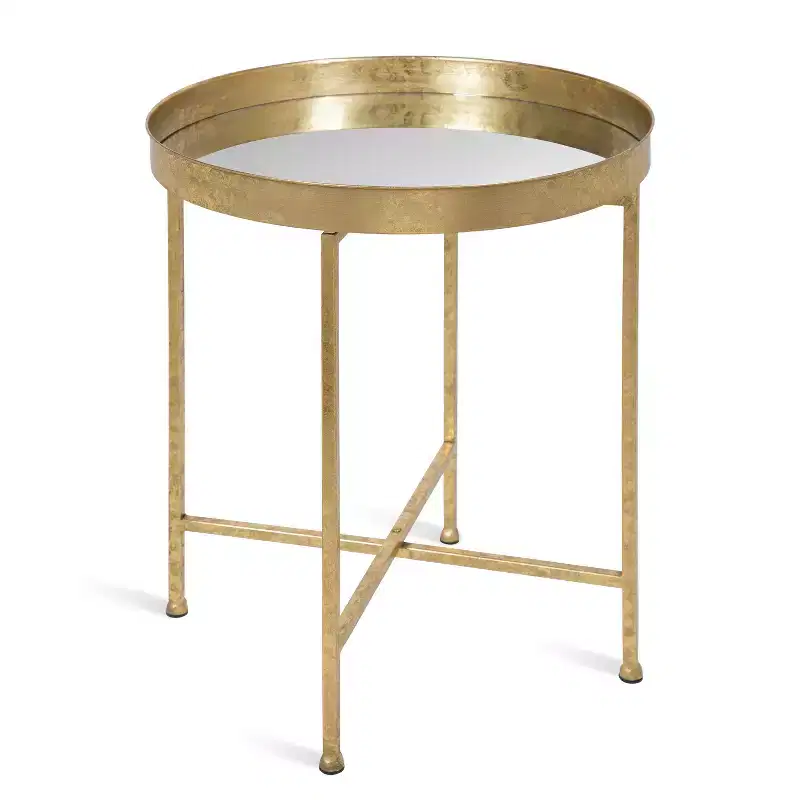 Kate and Laurel Celia Round Metal Side Table