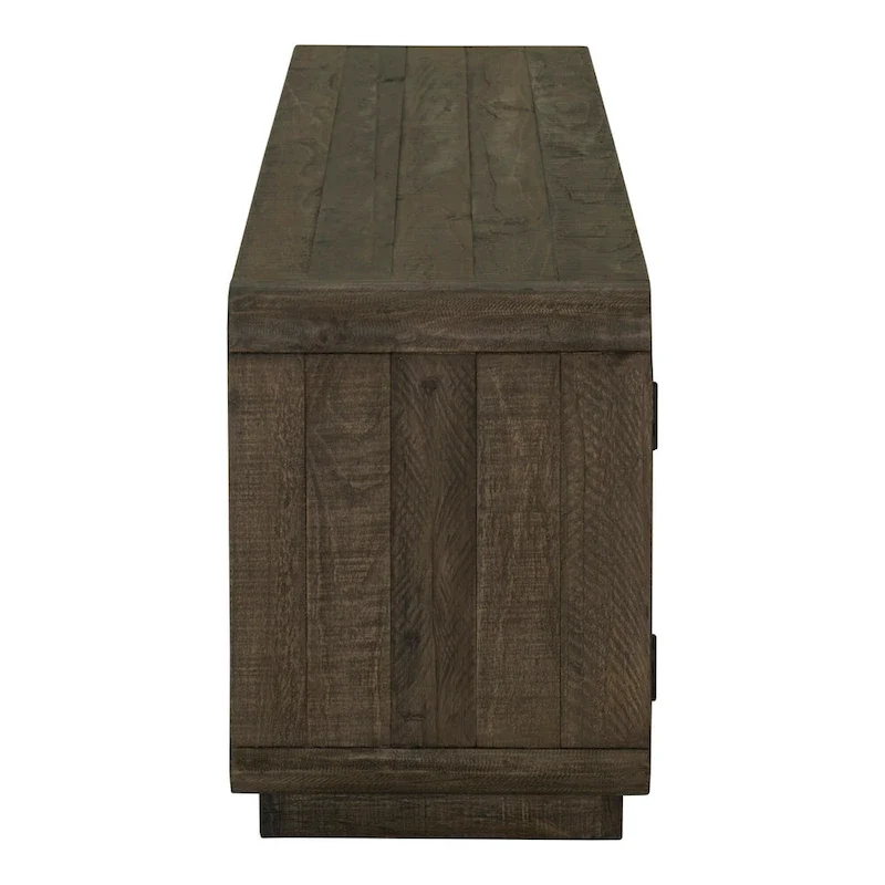 Aurelle Home Modima Rustic Rounded Edge Entertainment Center