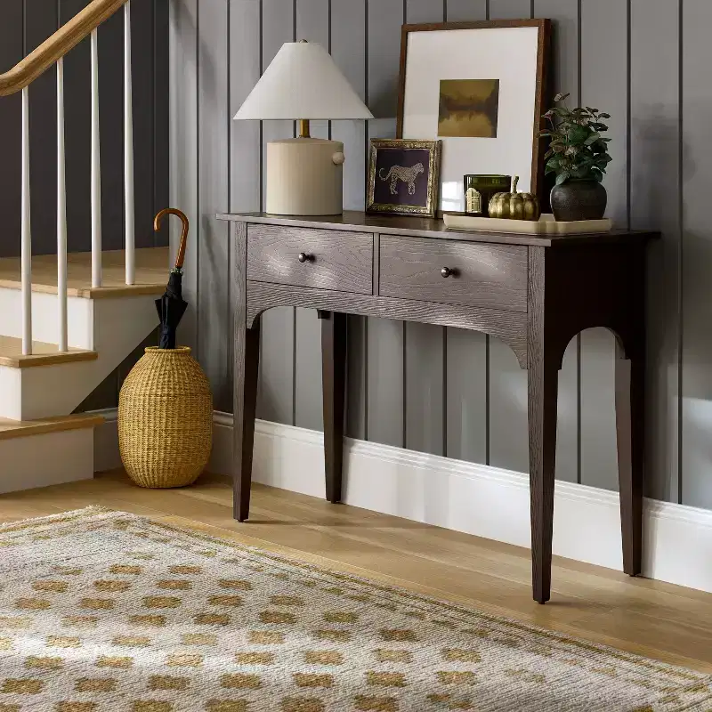 Palma Arched Console Table Dark Brown - designed with Studio McGee