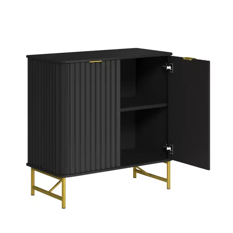 CLIHOME 31.5 in H MDF Indoor Furniture Freestanding Decorative Storage Cabinet