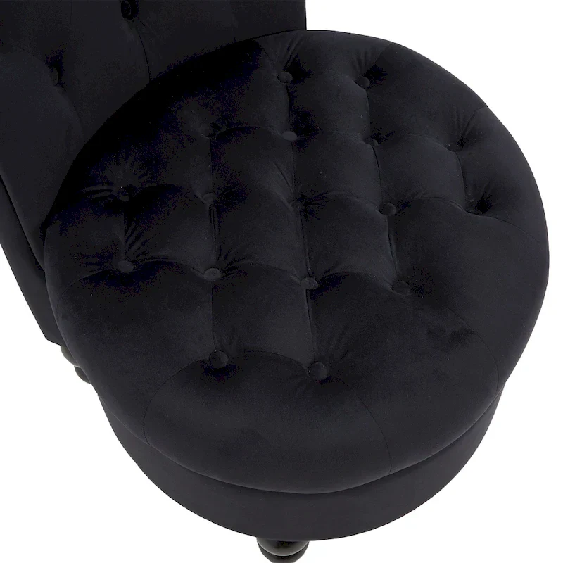 AVAWING Set of 2 Throne Royal Chair Thick Padding and Rubberwood Legs