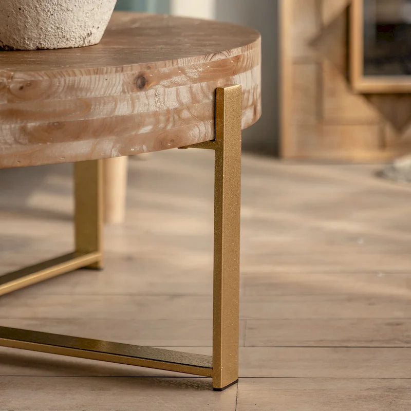 31.29 Modern Retro Splicing Round Coffee Table