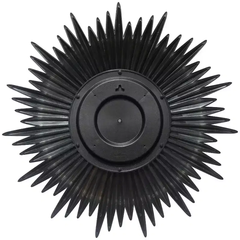 24" Sunburst Wall Mirror Gold - Infinity Instruments: Modern No Assembly, Molded Plastic Frame