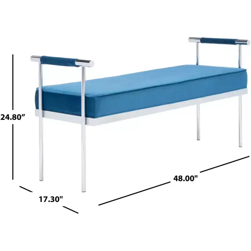 Pim Long Rectngle Bench With Arms - BCH6206 - Safavieh