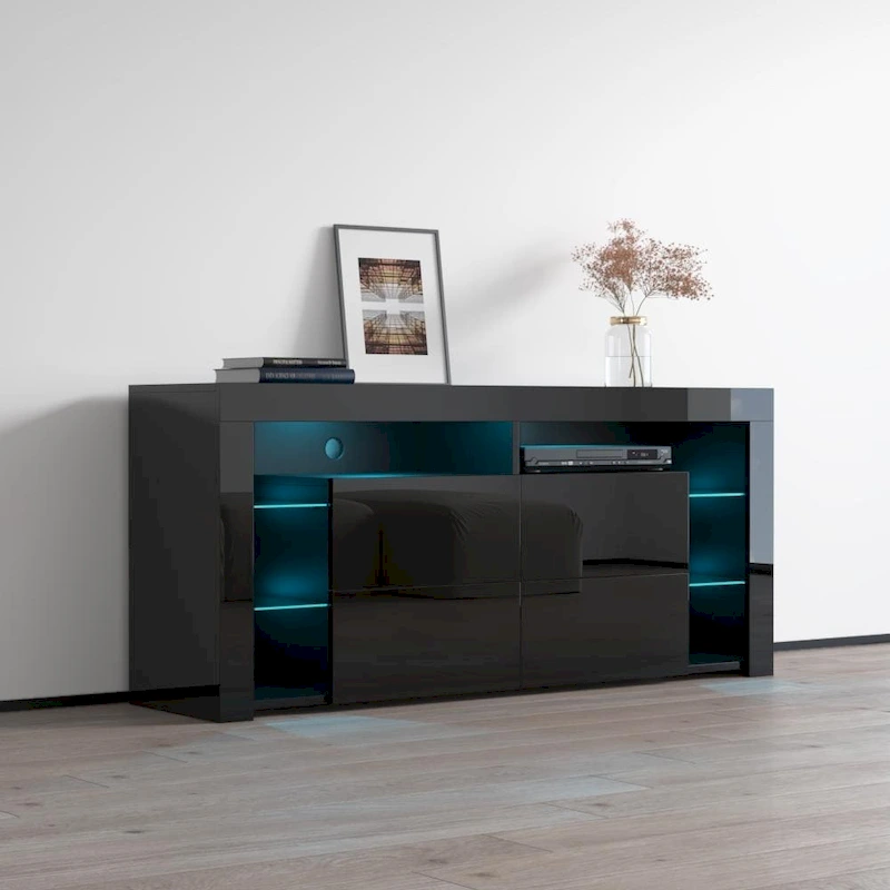Meble Furniture Minelli Modern 61-inch Glossy TV Stand