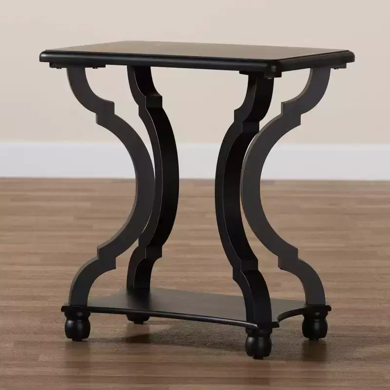 Cianna Wood End Table - Baxton Studio