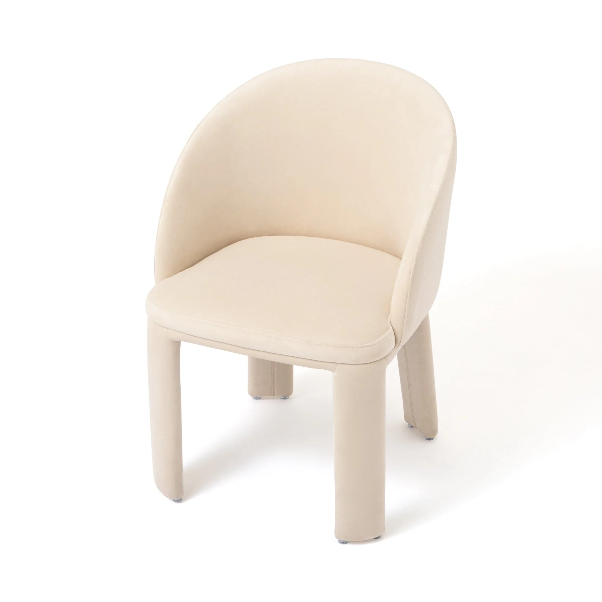 Ivory Upholstered Accent Chair