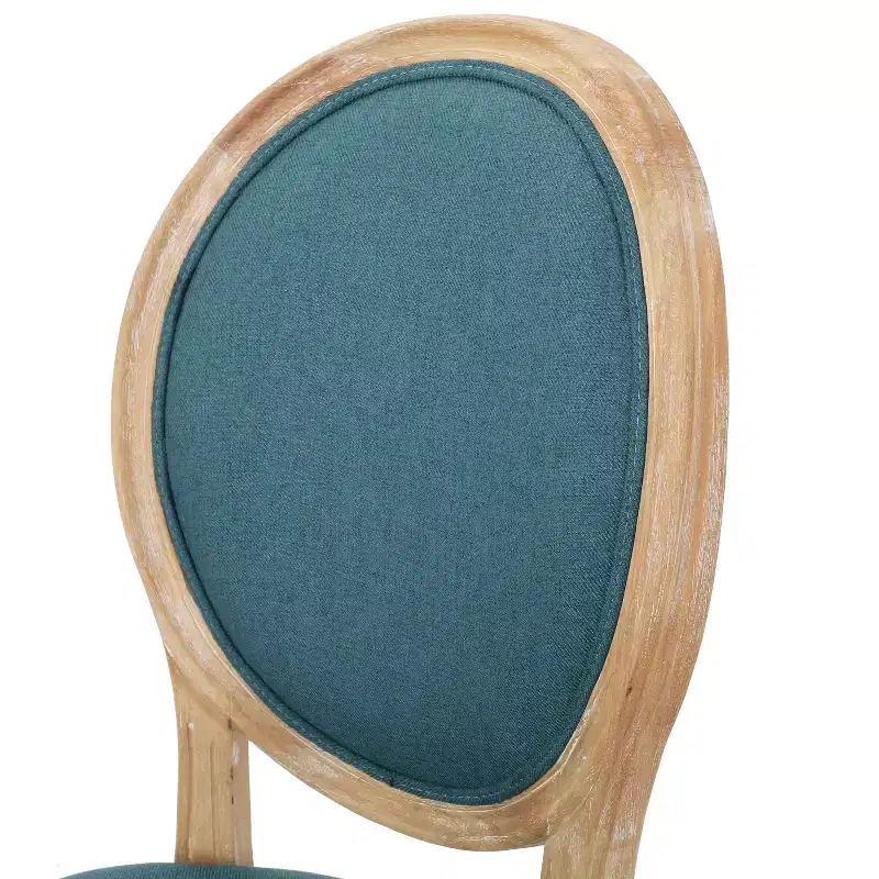 GDFStudio Newman Traditional Upholstered Rubberwood Dining Chairs (Set of 4)