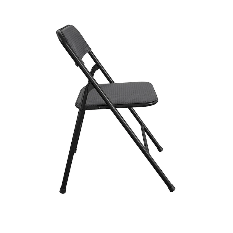 COSCO 5-Piece Folding Vinyl Table and Fabric Chair Set - 5 piece