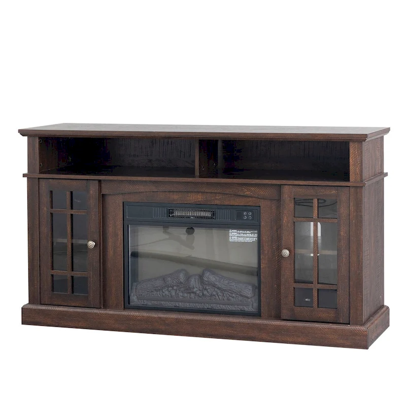 TVstand with electronicfireplace and remote control