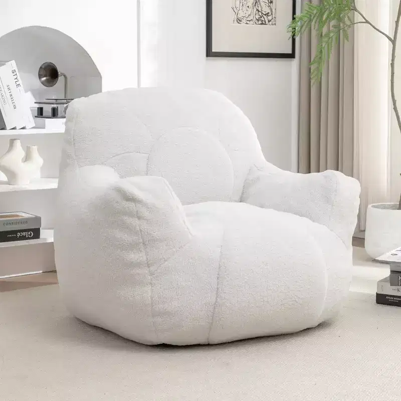 Bean Bag Chair with Filler, Bean Bag Sofa with Tufted Soft Stuffed Filling, Fluffy and Lazy Sofa, Comfy Cozy BeanBag Chairs with Memory Foam for Dorm