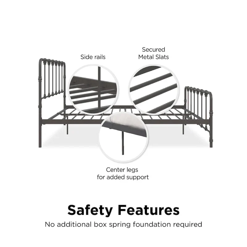 Avenue Greene Sandy Farmhouse Metal Bed
