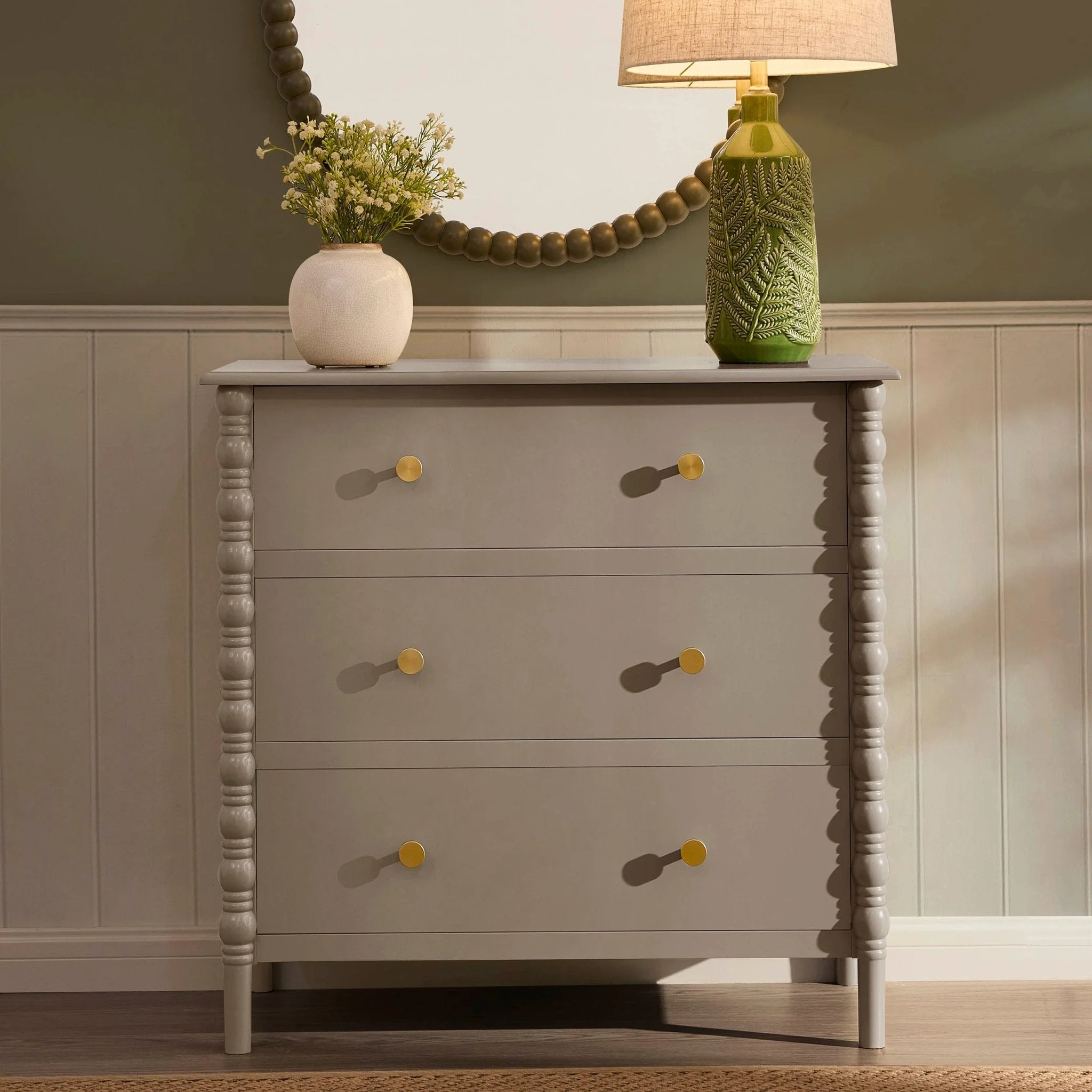 3 Drawer Chest - Taupe