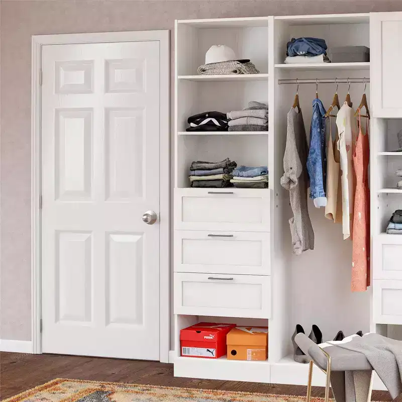 Ameriwood Home Elba 3 Drawer Modular Closet Unit, Ivory Oak