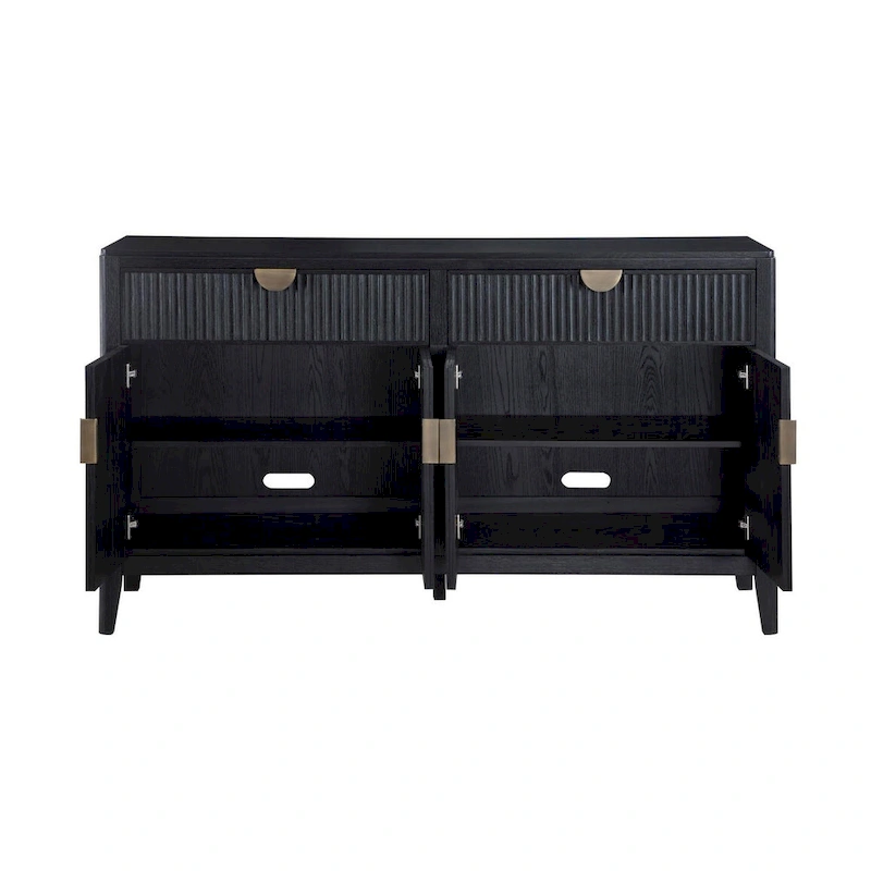 Mason Black 2-drawer Sideboard