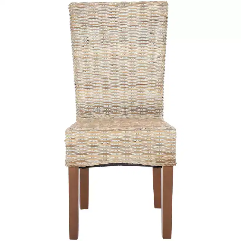 Ozias 19 H Wicker Dining Chair (Set of 2) - SEA8014 - Safavieh