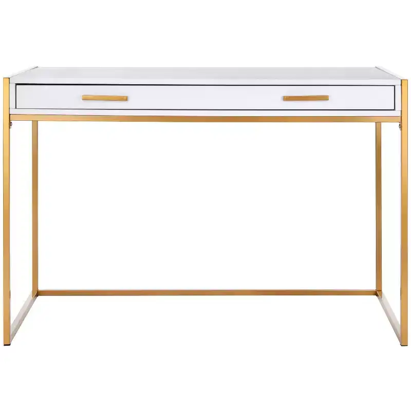 1 Drawer Desk - DSK2209 - White/Gold