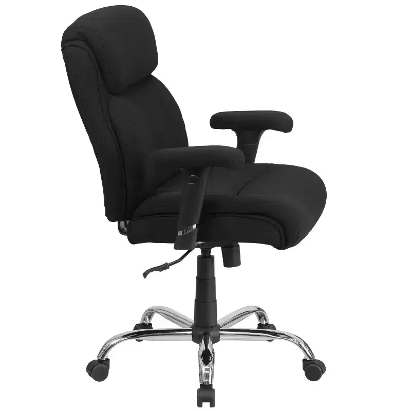 Emma and Oliver 400 lb. Big & Tall Mid-Back Swivel Clean Line Stitch Ergonomic Task Office Chair