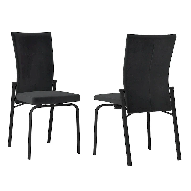 Monique Black Motion-back Side Chair