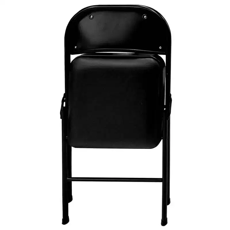 29.52" Peakform Vinyl Padded Folding Chair Black