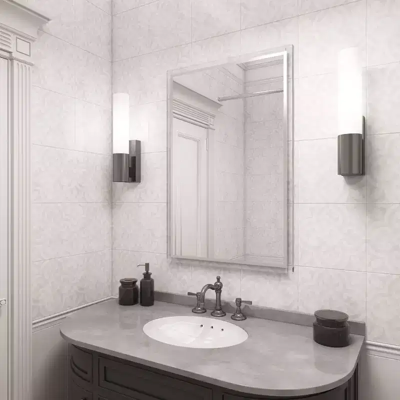 Howard Elliott 47" Clear Framed Rectangle Clare Wall Mirror