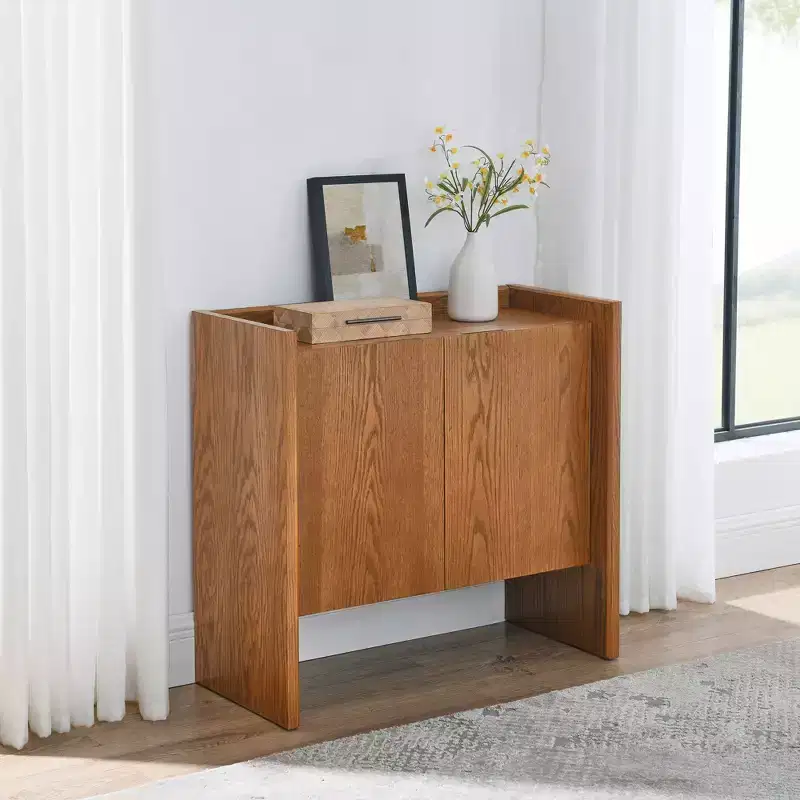33.9-Inch Sideboard Buffet Cabinet with Adjustable Shelves, Storage Cabinet for Entryway, Living Room, Kitchen, or Dining Room