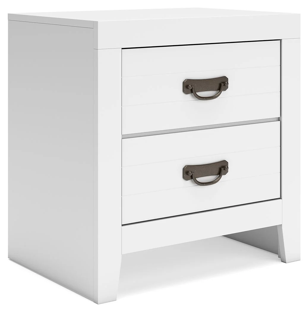 Two Nightstand S d White the clean, white finish conveys an easy breezy sensibility, while spacious s