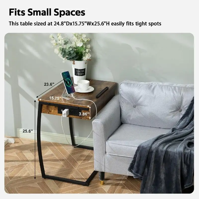 TV Tray Tables - 23.6D x 15.75W x 28.5H