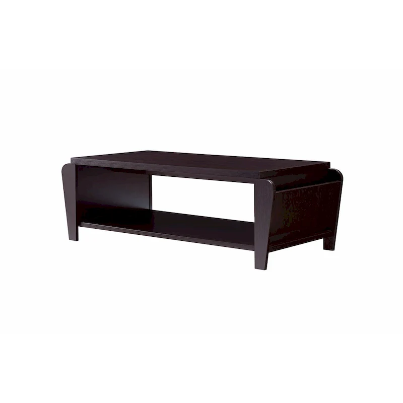 Cappuccino, Contemporary Style, 1-Shelf Coffee Table (56