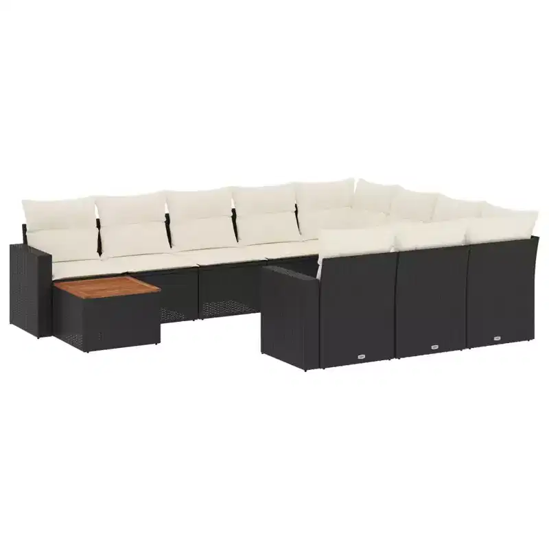 vidaXL Modern Modular Outdoor Sofa Set with Cushions
