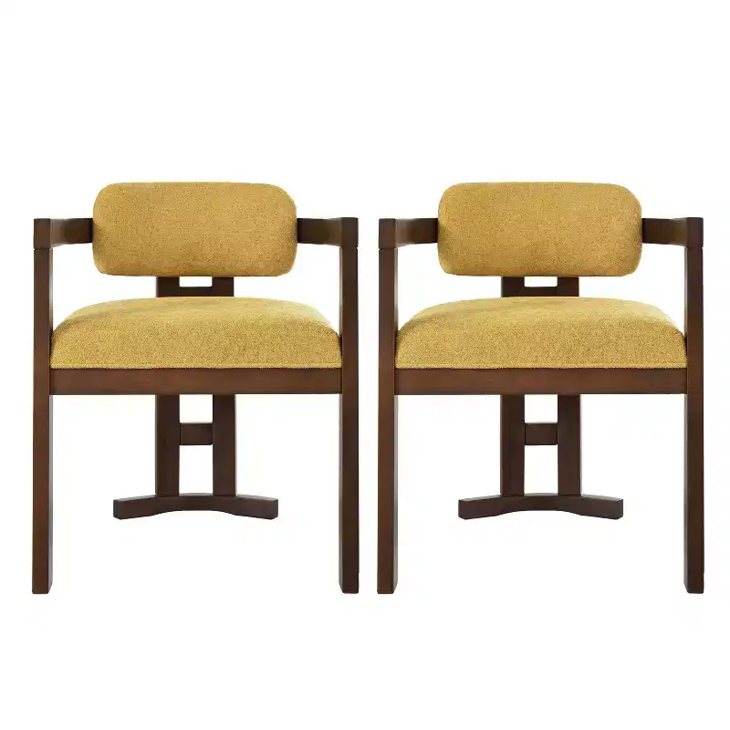 Christopher Knight Home Luna Modern Birch Wood Upholstered Dining Chair (Set of 2)