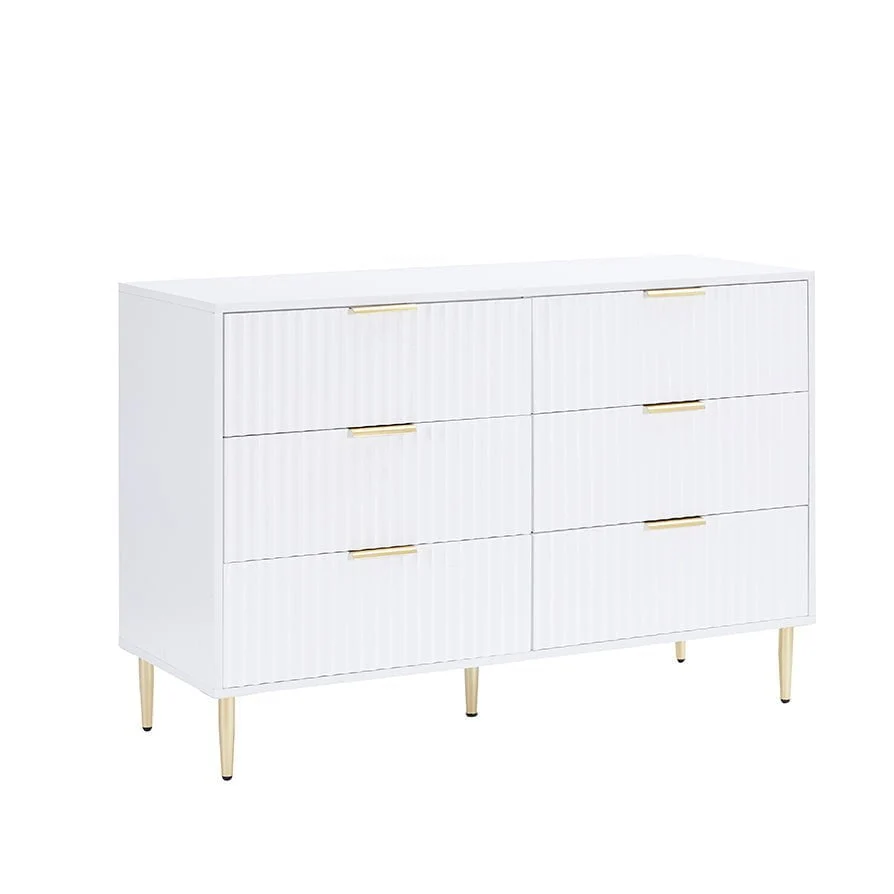 6 Drawer Chest - Warm White