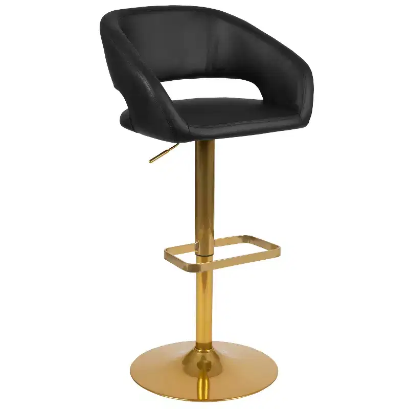 Modern Bar Stool with Adjustable Height and Swivel Seat