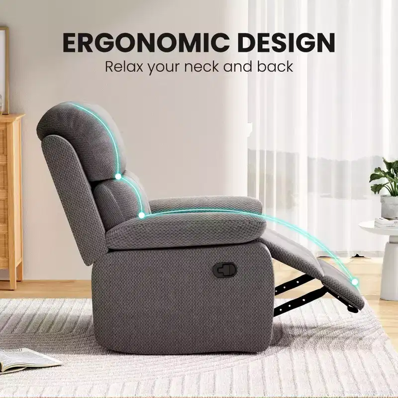 Small Manual Recliner Chairs for Adults Women for Living Room Small Spaces