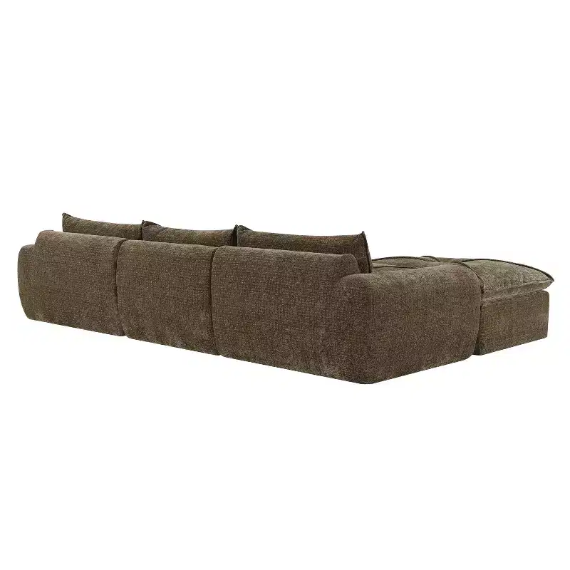Whisen 116 Modular 4-Seat Sofa Bed, Spacious Foam Filled, Elderly/Baby Safe, No Assembly, Free Combination