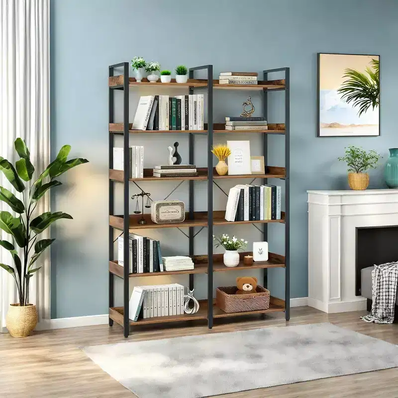 6-Tier Industrial Bookshelf, 67