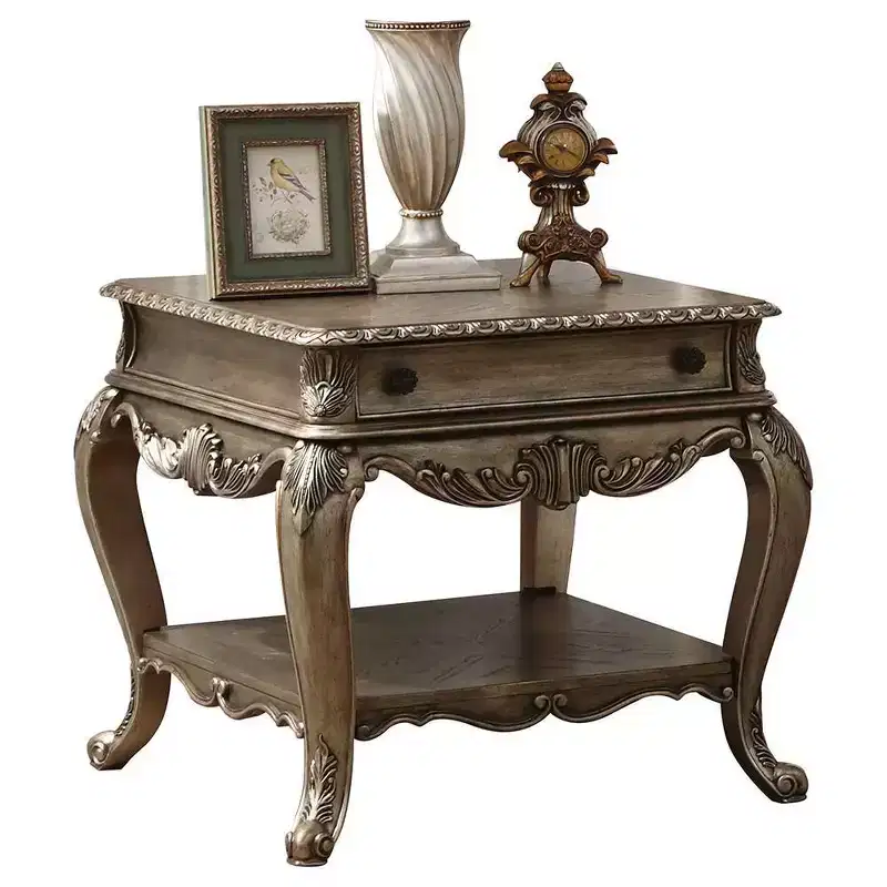 Acme Furniture Ragenardus Accent Table Vintage Oak Finish