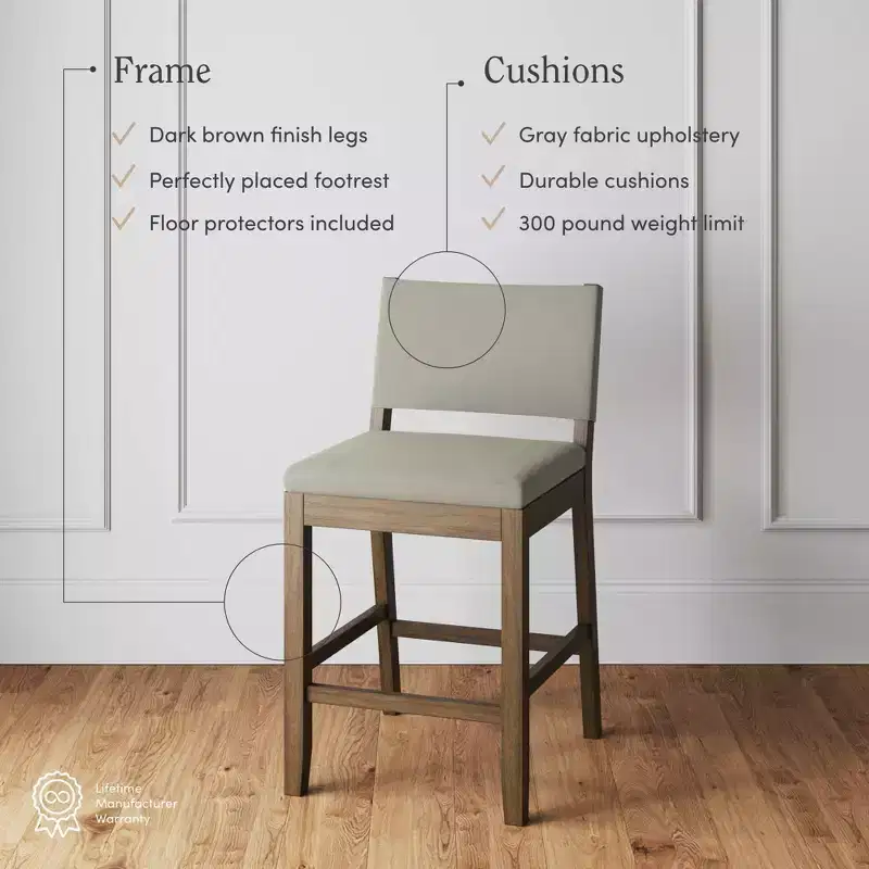 Nathan James Linus Set of 4 Counter Height Barstools